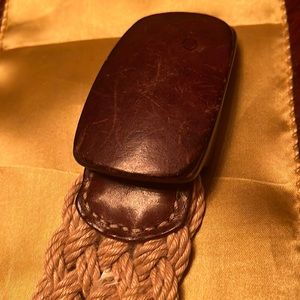 Vintage GAP 1969 size small Jute rope belt-made is USA!